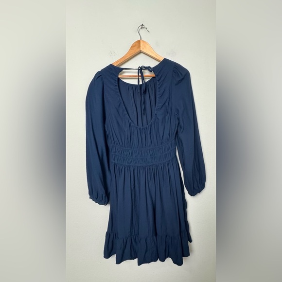 Madewell Sophia Open-Back Mini Dress in Deep‎ Indigo Size Medium - Picture 9 of 16